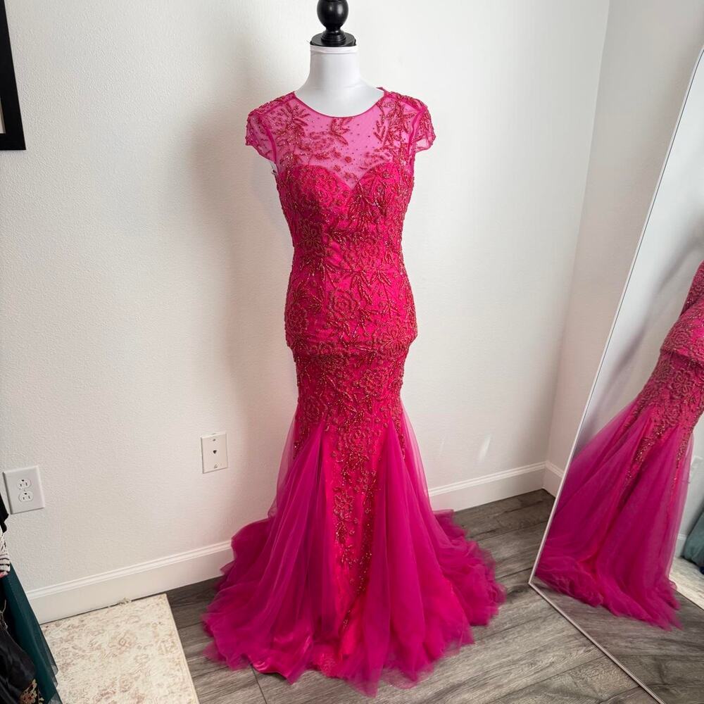 Fully beaded vintage sherri hill